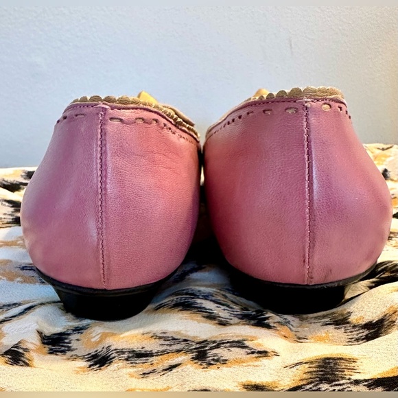 Salvatore Ferragamo tan/lilac flats - Picture 6 of 11